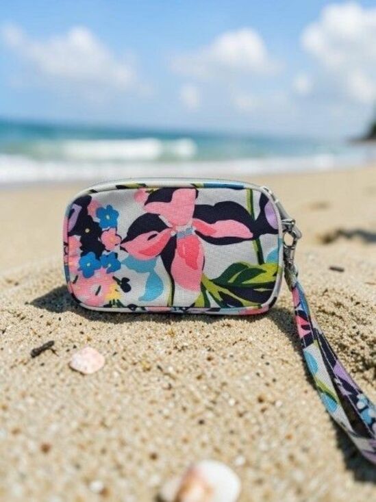 Vera Bradley Handbags - Vera Bradley Floral Wristlet Wallet Multicolor Zip Pouch Organizer Case
